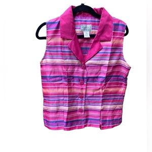 Size 14 colorful vest Jennifer Lauren